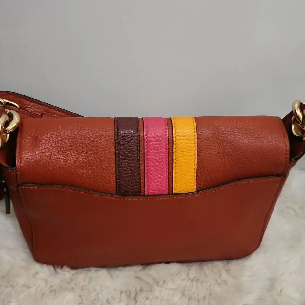 Coach Small Jes Messenger Bag with Varsity Stripe